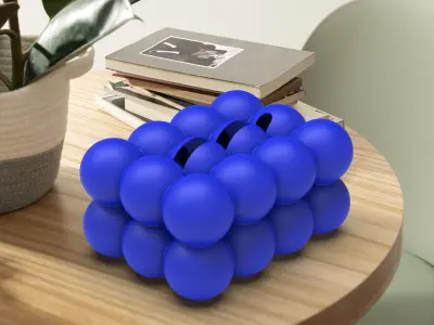 Cloud Tissue Box   Bubble Tissue Holder 3D print model