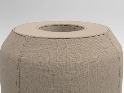 Hole Pouf Low-poly 3D model