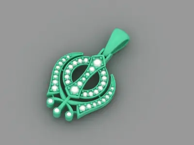 beautiful pendant with complete details 3D print model