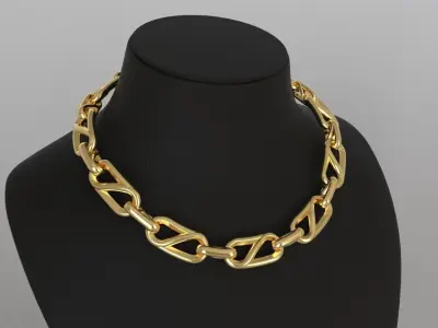 Oval Slot Chain Link Hermes 3D print model
