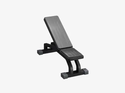 Low Poly Gym Equipments Low-poly 3D model