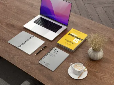 Workplace manager desk 01 - Boss desk 3D model