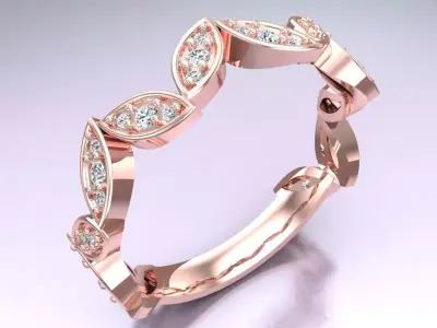 Diamond Ring - Womens Rings - N352110 3D print model