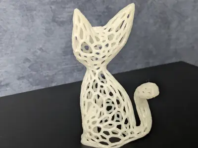 Cat Voronoi  3D print model