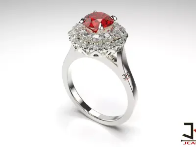 0226 - Solitaire Wedding Ring for Women - JCADHub 3D print model