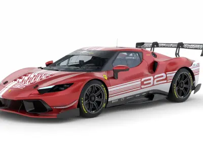 Ferrari 296 Challenge 2024  3D model