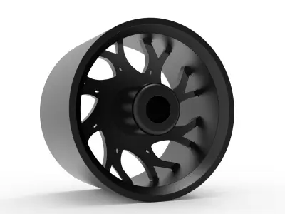 fuel off road REAR RUNNER wheel 3d print model 3D print model