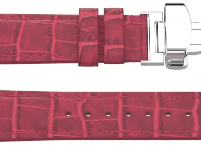 Strap watch Reptile red PBR Low-poly 3D model