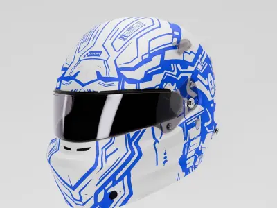 Formula1 Helmet - 3D Model Exclusive RONIN Style Included 3D model