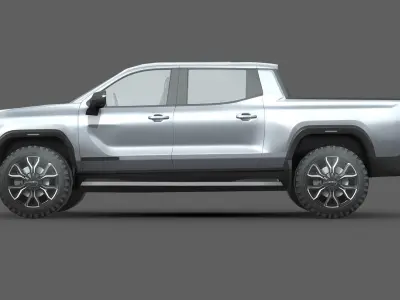 GMC Sierra EV 2024 Low-poly 3D model