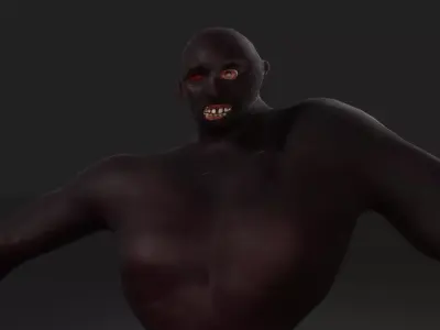 Humanoid Mutant Creature Free 3D model
