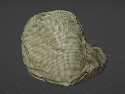Bean Bag Chair Free low-poly 3D model