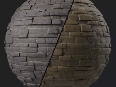 Stone Wall Materials 70- Decorative Stone Sbsar Pbr 4k Seamless Texture