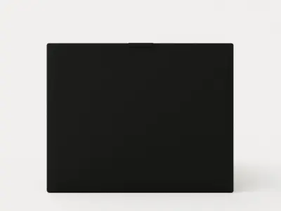 Meja Bed Package 140x200cm Black With Neck Pillow Low-poly 3D model