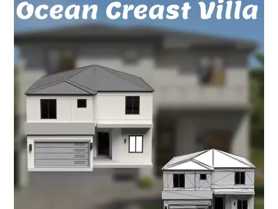 Ocean Creast Villa Low-poly 3D model
