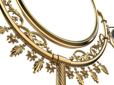 Antique Mirror 3D model buy