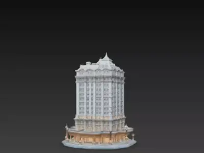 Seven Star Hotel 3D Model 3D print model
