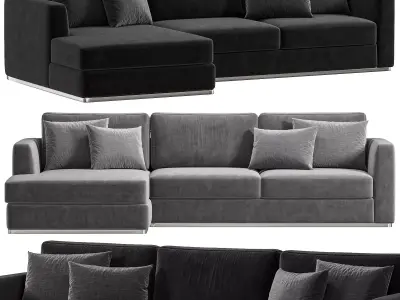 Hamilton Chaise Sectional Sofa 3D model