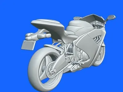 ROAD SUPERBIKE STL 3D print model