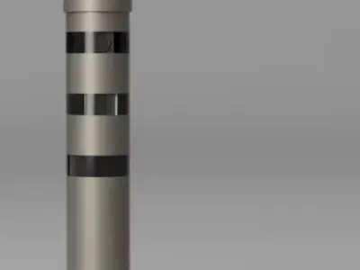 Radar 1 stainless steel lamp post Free 3D model