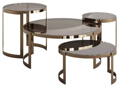 ENDI ANYA GLASS 2021 COFFEE TABLE 3D model