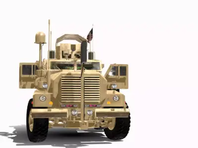 colgar mrap 4x4  Low-poly 3D model
