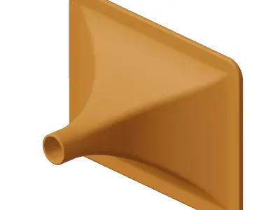 Plastic Speaker Horn Duct Toy 3D model