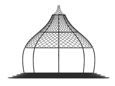 Modern Gazebo 3D Model 3D print model