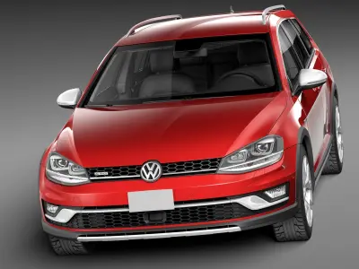 Volkswagen Golf Alltrack 2015 3D model