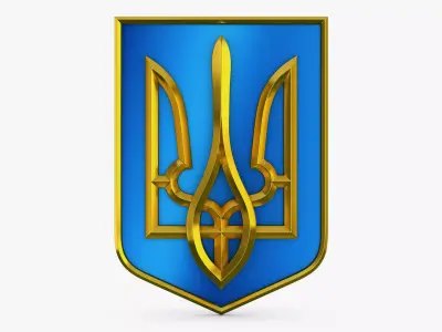 Ukraine State Emblem M 10 3D model
