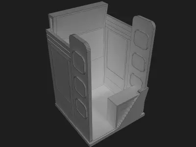 Booth Exhibition Stand a411 3D model