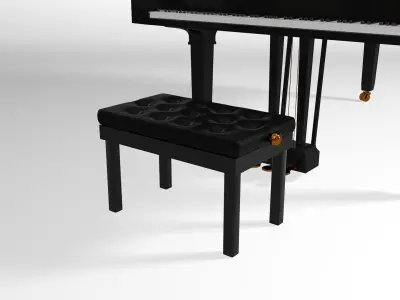 Grand Piano - Lowpoly Free low-poly 3D model