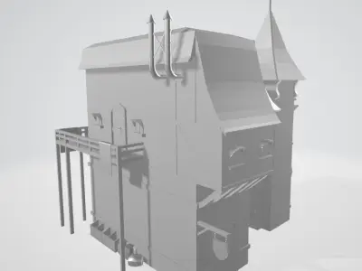 Medieval House 3D model 3