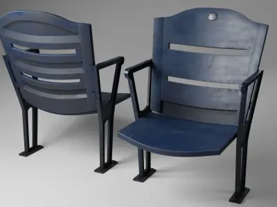 Stadium Seat Low-poly 3D model