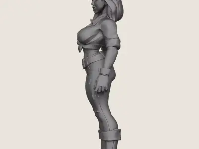 Young Beautiful Girl  3D print model