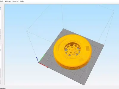 For 3D Printing - Wheel Rim 16 x 7 3D print model