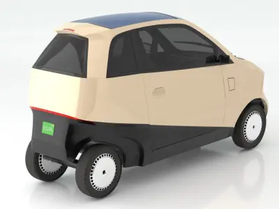 Vayve Mobility EVA Champagne Gold 3D model