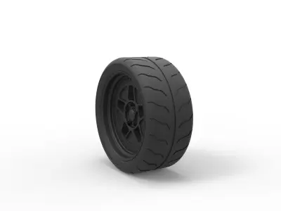 Wheel from Hoonicorn RTR 3D print model