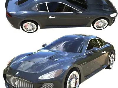  car maserati Low-poly 3D model