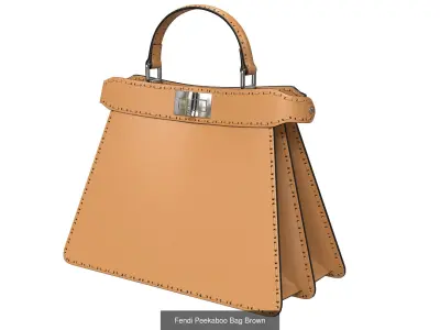 Fendi Peekaboo Bag 3D Model Pack