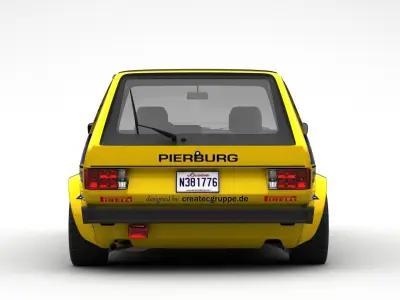 Volkswagen Golf Mk1 Rally 3D model