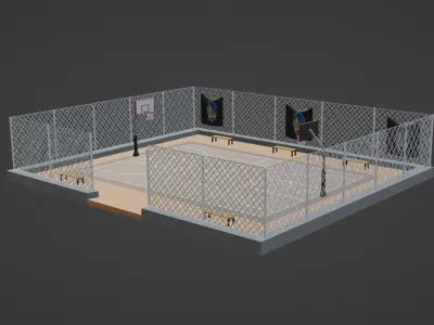Basketball Stadium - Golden State Warriors Low-poly 3D model