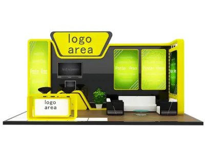 Booth Exhibition Stand a6 3D model