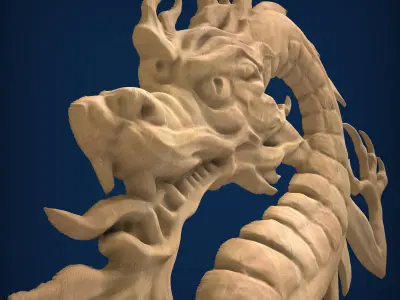 Carved panel painting STL 3D model 3D print model