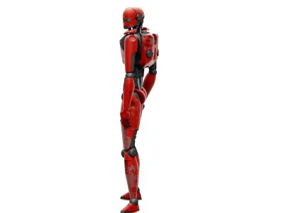 ANDROID MECHA  V-2  Rigged for Unreal Engine - Unity - MIXAMO  3D model