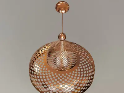 Moroccan pendant ceiling lamp 3D model