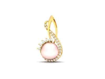 Solitaire Women Pendants 3dm STL OBJ FBX Render Details 3D print model