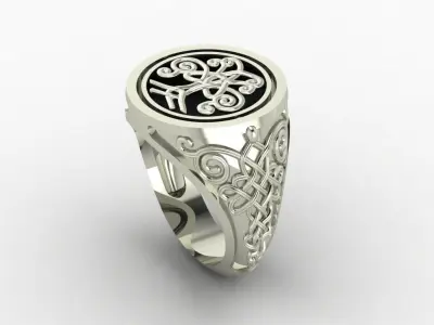 tree of life ring  3D print model