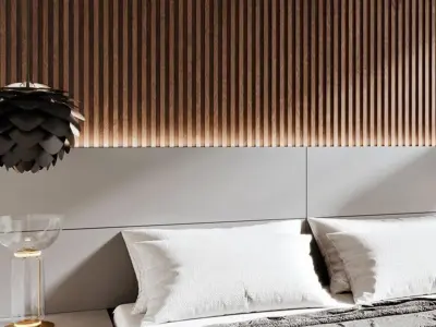 bedroom Modern villa Home decoration 3D model