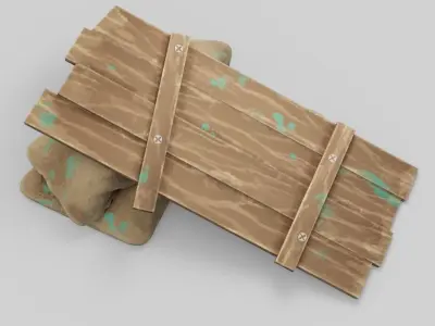 Stylized Ramp Low-poly 3D model